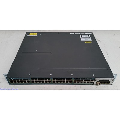 Cisco Catalyst (WS-C3560X-48P-S V05) 3560-X Series PoE+ 48-Port Gigabit Managed Switch