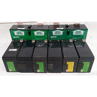 APC Assorted UPS Batteries - Lot of Eight