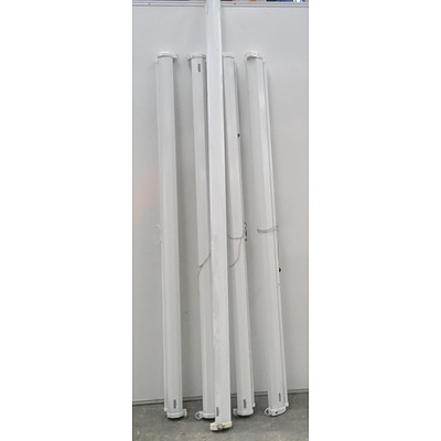 White Projector Screens - Lot of Five