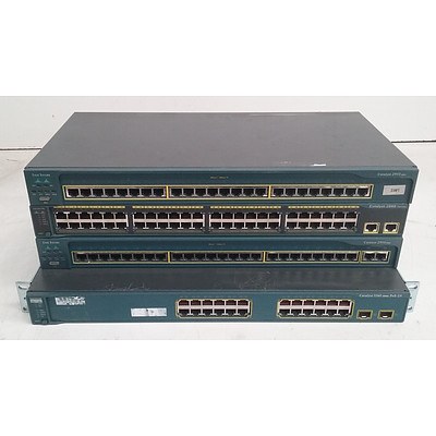 Cisco Catalyst Ethernet Switches - Lot of Four