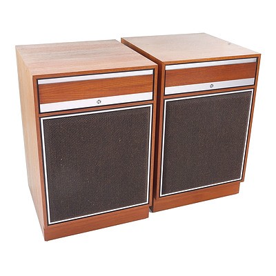 Pye Modular Magnetic Solid State 462 Turntable Cabinet with 2 Speaker Modules