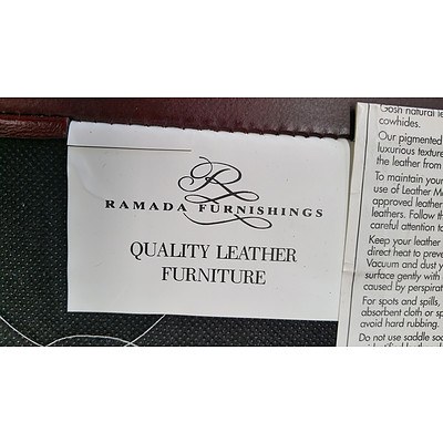 Ramada Three Piece Leather Lounge Suite