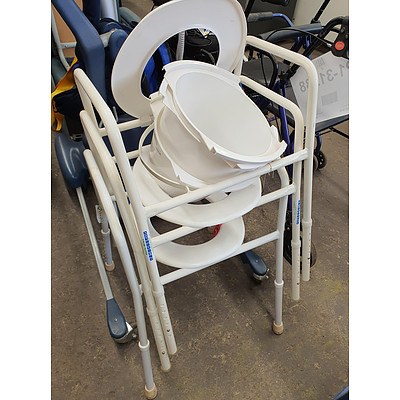 Mobility Matters Adjustable Toilet Frames with Splash Guards - Lot of 3
