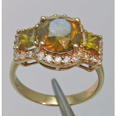 Impressive 4 Carats (Tdw-Est) Diamond Ring