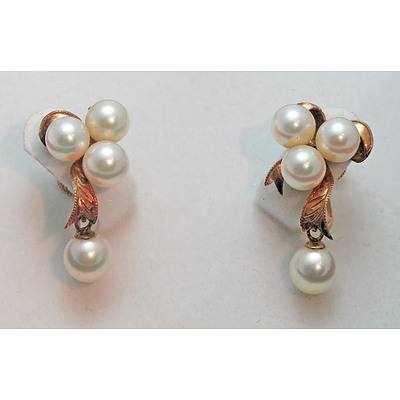 14ct Gold Pearl Earrings