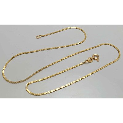 18ct Gold Chain - Serpentine Links