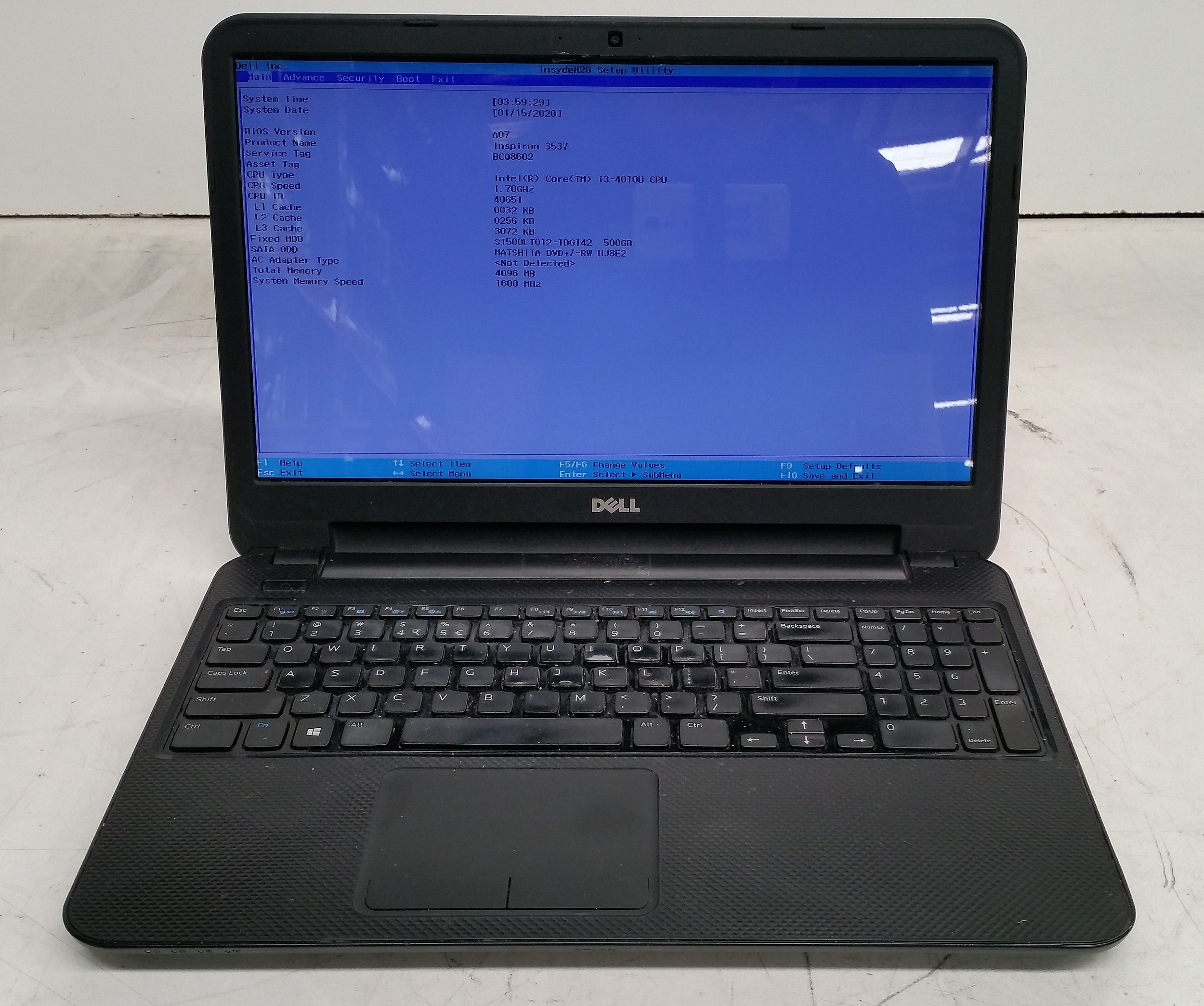 Dell inspiron 3537 обновление bios