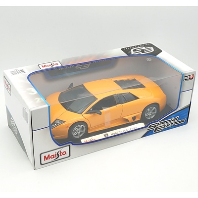 Brand New Maisto Special Edition 1:18 Diecast Lamborghini Murcielago LP640 Orange