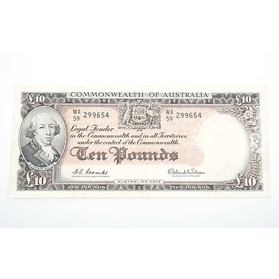 Commonwealth of Australia Coombs/ Wilson Ten Pound Note