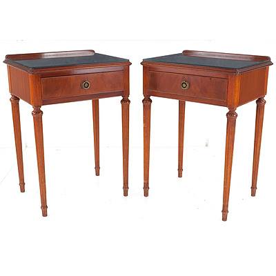 Pair of Vintage Bedside Table in the French Style, Mid 20th Century