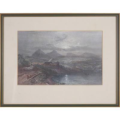 John Skinner Prout (1805-1876) The Derwent River, Hand Coloured Engraving