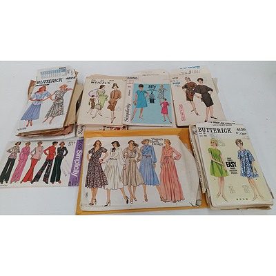 Selection of Dress Making Patterns - Lot of 30