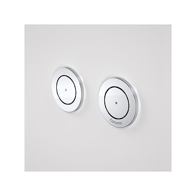 Caroma Invisi II Dual Flush Wall Plate and Cistern Button Sets - Lot of Two - Brand New - RRP $290.00