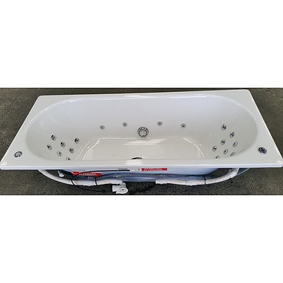 Kaldewei Classic Duo Rectangular Bath Tub With Jet Multi Point Spa System -  New - RRP $7050.00