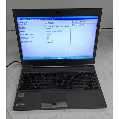 Toshiba Portege Z930 13-Inch Core i5 (3437U) 1.90GHz Laptop