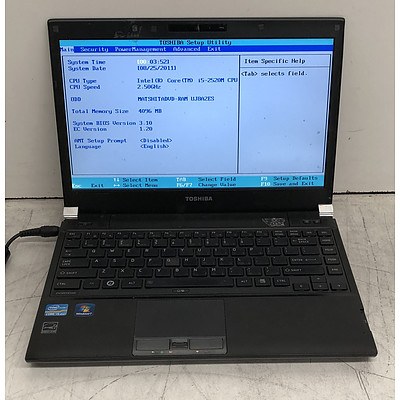 Toshiba Portege R830 13-Inch Core i5 (2520M) 2.50GHz Laptop