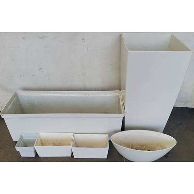 Indoor Planter Boxes - Lot of Six