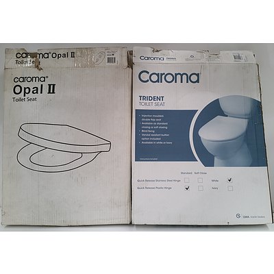 Caroma Opal II and Trident Toilet Seats Lot Of Three - Brand New - RRP $700.00