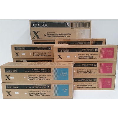 Genuine Xerox Toner Cartridges and Waste Toner Bottles - Lot of 14