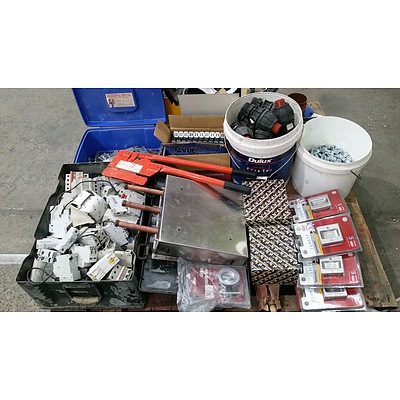 Selection of Tools, Hardware, Electrical and Plumbing Components