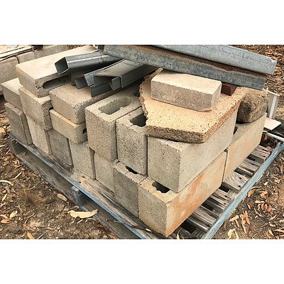 Lot 140 - Assorted Pallets of Cement Bricks