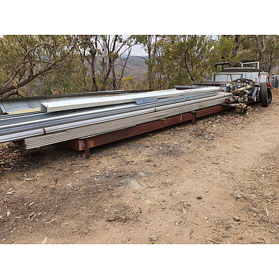 Lot 159 - Large Steel Platform with Entire Contents