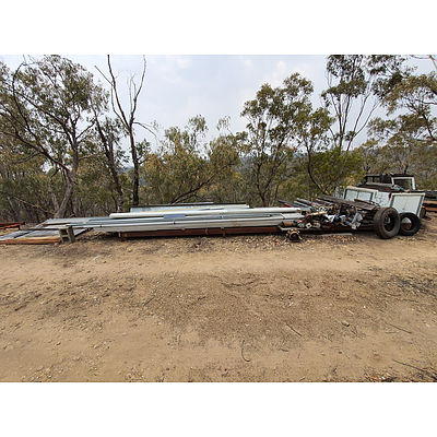 Lot 159 - Large Steel Platform with Entire Contents