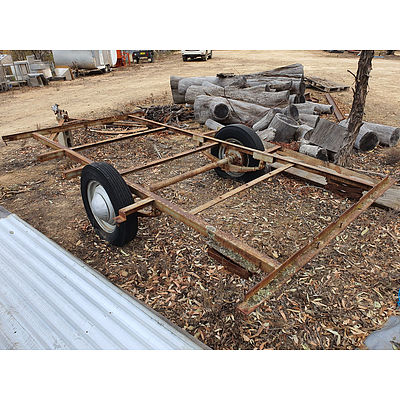 Lot 174 - Solid Steel Frame Trailer