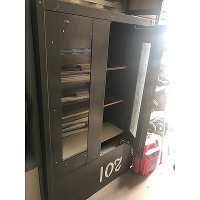 Lot 266 - Two Door Steel Cabinet