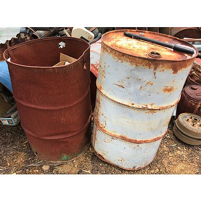 Lot 292 - Ten 205L Drums and Other Assorted Drums