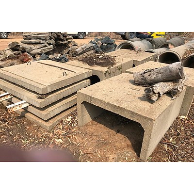 Lot 323 - Large Industrial Concrete Culvert Pipes - Lot of 16