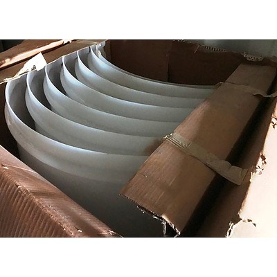 Lot 85 - PVC Water Channel Panels - Lot of 7 - Brand New