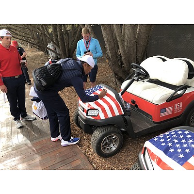 2019 President's Cup Team Car (1 of 7 only) - Signed by the USA Team - signed by players including Team Captain Tiger Woods