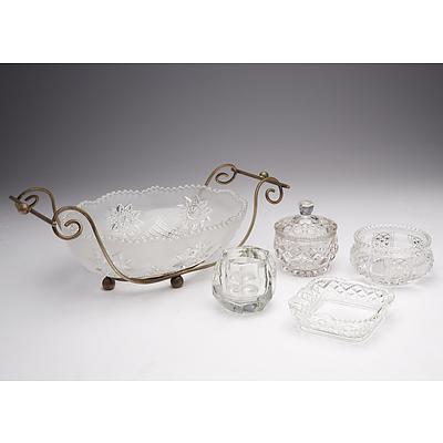A Quantity of Glass Ware and Crystal Ware
