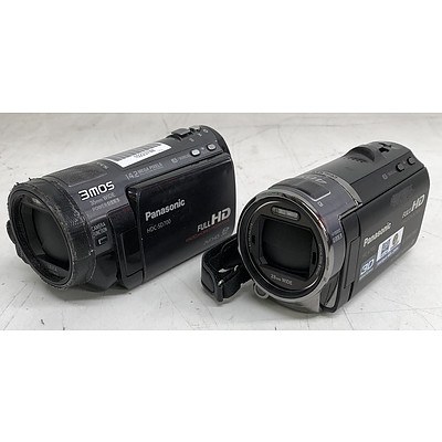Panasonic HDC-SD700 & HC-V700 Full HD Camcorders - Lot of Two