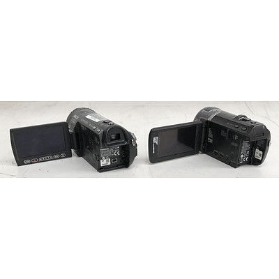 Panasonic HDC-SD700 & HC-V700 Full HD Camcorders - Lot of Two
