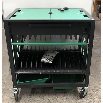 pclocs 28-Bay Mobile Charging Station