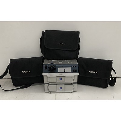 Sony (VPL-CX1) XGA 3LCD Projector - Lot of Three