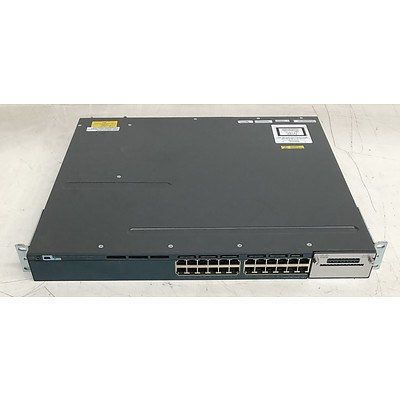 Cisco Catalyst (WS-C3560X-24P-S) 3560-X Series 24-Port Gigabit PoE Managed Ethernet Switch