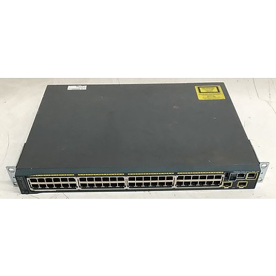Cisco Catalyst (WS-C2960S-48LPD-L V02) 2960-S Series 48-Port Gigabit PoE Managed Ethernet Switch