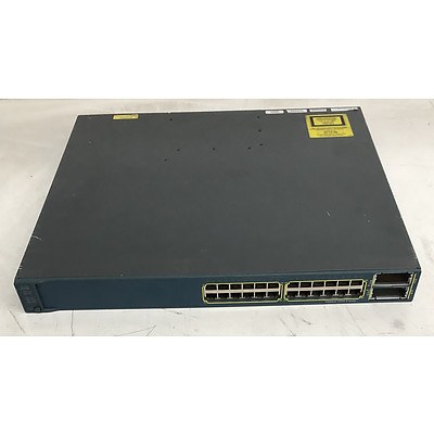 Cisco Catalyst (WS-C3560E-24TD-S V03) 3560-E Series 24-Port Gigabit Managed Switch