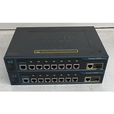 Cisco Catalyst 2960G Series Compact Ethernet Switch - Lot of Two