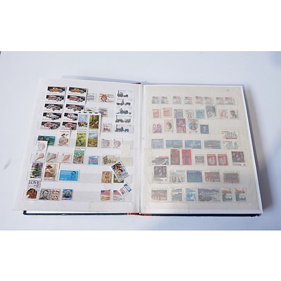 International Stamp Album with 400+ Stamps, Including Spain, USA, Greneda and More