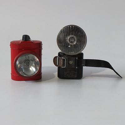Two Pocket Lamps, Eveready Made in England and Cateye HL-300 Made in Japan
