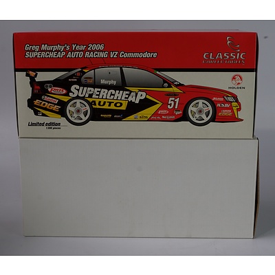 A Carlectables Greg Murphy's 2006 Supercheap Auto Racing VZ Commodore and a 1:144 Scale Kit of a Daimler-Benz Project B Airplane