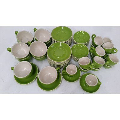 Rockingham Crockery Cappuccino and Espresso Cups and Saucers