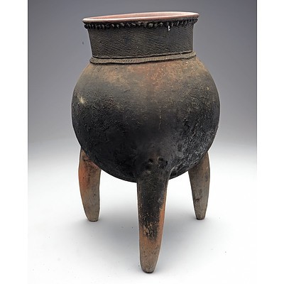 Ceramic 3-Legged Cooking Pot, Republic of Chad
