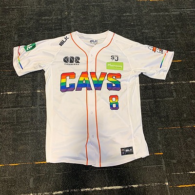 2020 Cavs Pride Night Jersey - Game worn by #8 Tucker Nathans