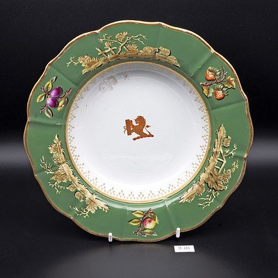 Early Mason's Patent Ironstone Hand Painted Armorial Dish Circa 1813-1820