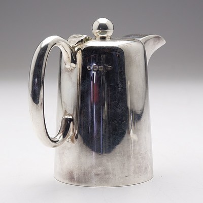 Walker and Hall Silver Plated Milk Jug with Inscribed Burchmore